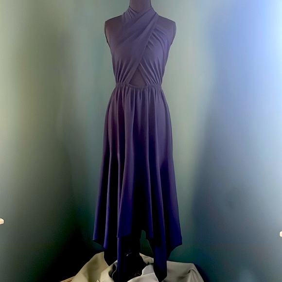 Vici Midnight Blue halter dress - Picture 1 of 5